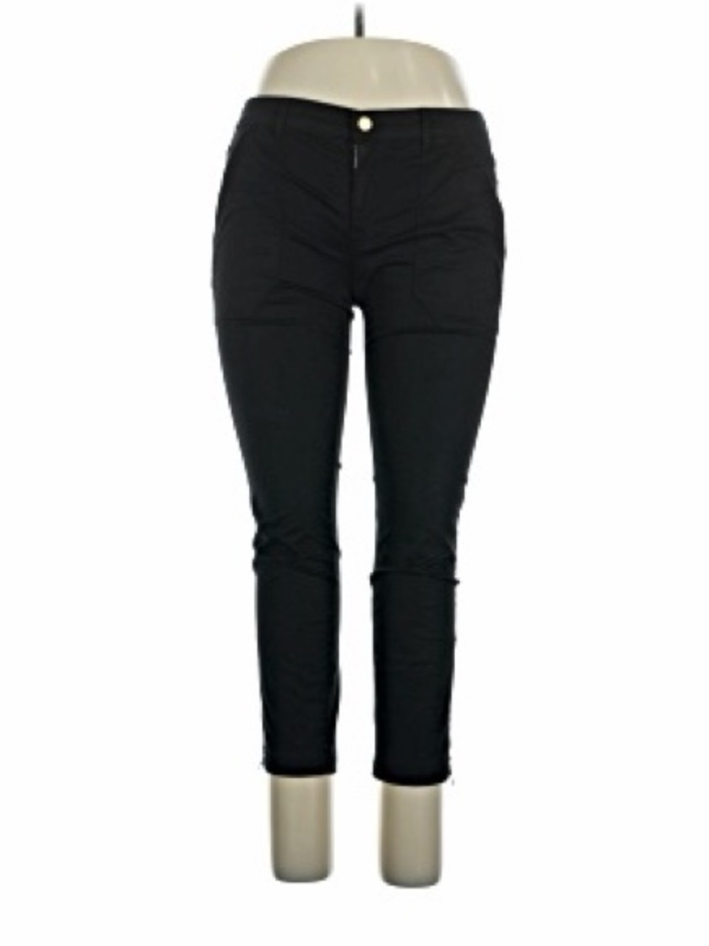 Ivanka Trump Black Ankle Crop Slim Pants